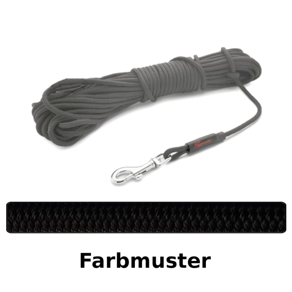 klassische Hundeleine - S - 5m - schwarz